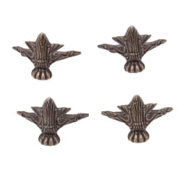 4/8pcs/set Antique Bronze Brass Jewelry Chest Wood Furniture Box Decorative Feet Leg Corner Protector Vintage Decoration New