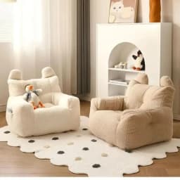 3-8 Age Children's Sofa Boy Girl Chair Soft Fleece Armchair Couch Pet Kids Furniture Frameless