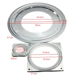 3 inch Heavy Metal Bearing Rotating Swivel-Turntable Plate for Corner Cabinets For TV Rack Desk Table Smoothly Square/Round