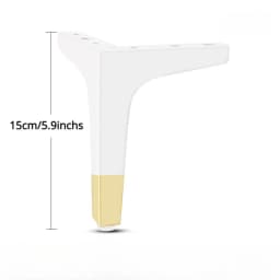 4pcs 15cm Modern Luxury Sofa Hardware Y Shape Design Replacement Furniture Legs Good Quality Bed Sofa Feet Bedside Coffee Tables