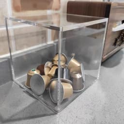 Transparent Coffee Pod Holder For Dolce Gusto Nespresso Acrylic Capsule Coffee Storage Box Household Capsule Accessories