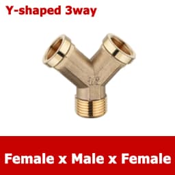 Brass Connector BSP 1/8"1/4"3/8"1/2"3/4"1"1-1/4"1-1/2"2" Female Male Thread Equals 2/3/4 Way Tee Type Straight Elbow Adapter