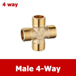 Brass Connector BSP 1/8"1/4"3/8"1/2"3/4"1"1-1/4"1-1/2"2" Female Male Thread Equals 2/3/4 Way Tee Type Straight Elbow Adapter