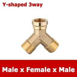 Brass Connector BSP 1/8"1/4"3/8"1/2"3/4"1"1-1/4"1-1/2"2" Female Male Thread Equals 2/3/4 Way Tee Type Straight Elbow Adapter