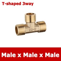 Brass Connector BSP 1/8"1/4"3/8"1/2"3/4"1"1-1/4"1-1/2"2" Female Male Thread Equals 2/3/4 Way Tee Type Straight Elbow Adapter