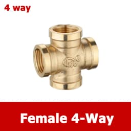 Brass Connector BSP 1/8"1/4"3/8"1/2"3/4"1"1-1/4"1-1/2"2" Female Male Thread Equals 2/3/4 Way Tee Type Straight Elbow Adapter