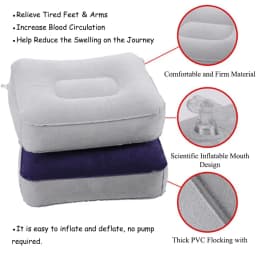 Flight Sleeping Footrest Rest Taburete On Airplane Car Bus Adjustable Kids Inflatable Travel Sleep Resting Taburete
