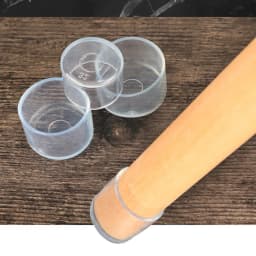 16pcs Furniture Leg Foot Protector Transparent White PVC 16mm/19mm/25mm Wear-resistant Cap Noise Reduction Protect Floor