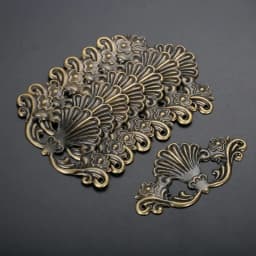 8Pcs Antique Bronze Jewelry Wooden Box Decorative Protector Brackets Album Embellishment Scrapbook Corner Protection Guard Cover