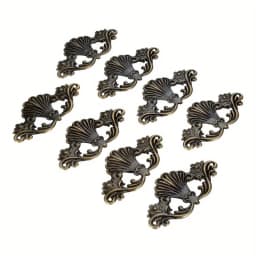 8Pcs Antique Bronze Jewelry Wooden Box Decorative Protector Brackets Album Embellishment Scrapbook Corner Protection Guard Cover