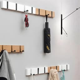 Foldable Bamboo Wall-Mounting Clothes Hooks Household Clothes Shelf Towel Coat Hook Door Hangers Bathroom Rack
