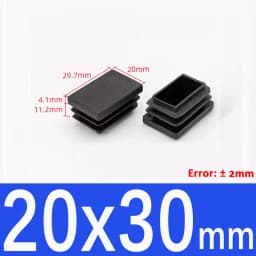 15x15mm-50x100mm Black Blanking End Caps Furniture Leg Tube Pipe Insert Plugs Rectangle/Square Dust Stopper