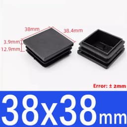 15x15mm-50x100mm Black Blanking End Caps Furniture Leg Tube Pipe Insert Plugs Rectangle/Square Dust Stopper