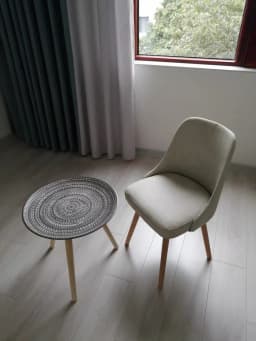 Round Nordic Wood Coffee Table Storage Tea Fruit Service Plate Tray Bed Sofa Side Table Home Table Living Room Minimalist