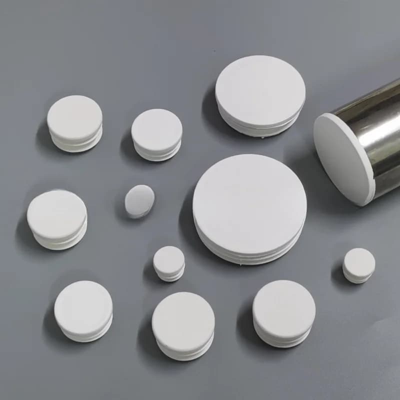 10pcs White square plastic pipe plug round cap tube end inner plug Furniture Leg Blanking hole dust cover Feet Protector 