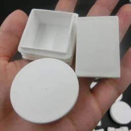 10pcs White square plastic pipe plug round cap tube end inner plug Furniture Leg Blanking hole dust cover Feet Protector 