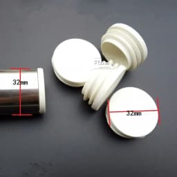 10pcs White square plastic pipe plug round cap tube end inner plug Furniture Leg Blanking hole dust cover Feet Protector 
