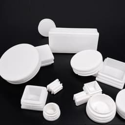 10pcs White square plastic pipe plug round cap tube end inner plug Furniture Leg Blanking hole dust cover Feet Protector 