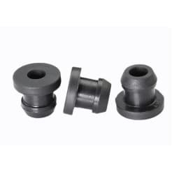 Black Silicone Rubber Snap-on Grommet Hollow Hole Plug Coil Ring Cable Wiring Protect Bushings
