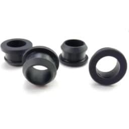 Black Silicone Rubber Snap-on Grommet Hollow Hole Plug Coil Ring Cable Wiring Protect Bushings