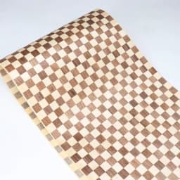 L:2.5Meters X400 x0.25mm Checkered Checkerboard Wood Veneer Crafts DIY Decoration Cabinets Furniture Veneer Sheet
