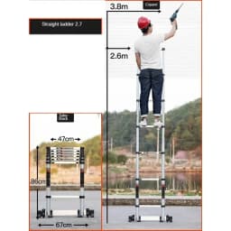 7 Meter Telescopic Ladders Portable Folding Aluminium Ladders Multipurpose Household Step Stair Engineering Staircase for Home