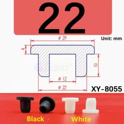 Black Silicone Rubber Hollow Stopper Plug Sealing Hole Caps Dust Plugs Pipe Tube Inserts Bungs Blanking End Cap