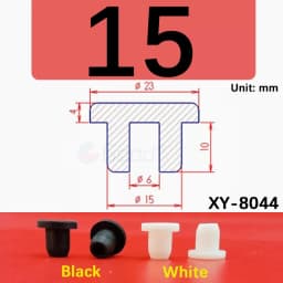 Black Silicone Rubber Hollow Stopper Plug Sealing Hole Caps Dust Plugs Pipe Tube Inserts Bungs Blanking End Cap