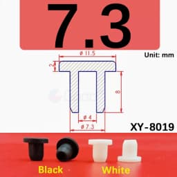 Black Silicone Rubber Hollow Stopper Plug Sealing Hole Caps Dust Plugs Pipe Tube Inserts Bungs Blanking End Cap