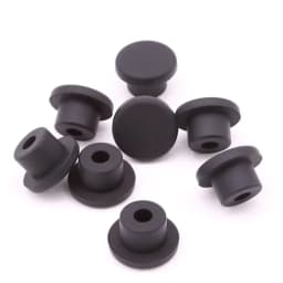 Black Silicone Rubber Hollow Stopper Plug Sealing Hole Caps Dust Plugs Pipe Tube Inserts Bungs Blanking End Cap