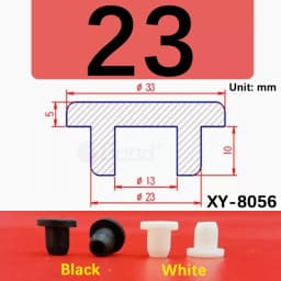 Black Silicone Rubber Hollow Stopper Plug Sealing Hole Caps Dust Plugs Pipe Tube Inserts Bungs Blanking End Cap
