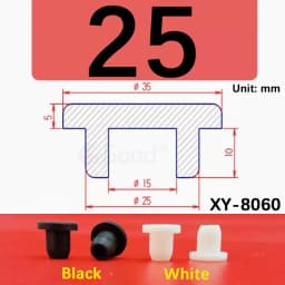 Black Silicone Rubber Hollow Stopper Plug Sealing Hole Caps Dust Plugs Pipe Tube Inserts Bungs Blanking End Cap
