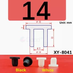 Black Silicone Rubber Hollow Stopper Plug Sealing Hole Caps Dust Plugs Pipe Tube Inserts Bungs Blanking End Cap