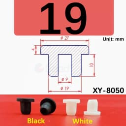 Black Silicone Rubber Hollow Stopper Plug Sealing Hole Caps Dust Plugs Pipe Tube Inserts Bungs Blanking End Cap