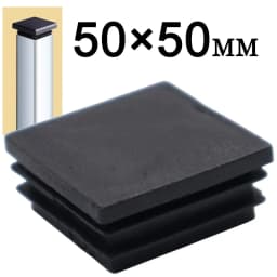 20PCS Furniture Leg Caps, Double Plug for Square Tubing, Anti-Scratch & Noise-Reducing Chair, Hand Protection for 50*50MM Posts