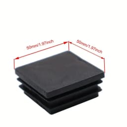 20PCS Furniture Leg Caps, Double Plug for Square Tubing, Anti-Scratch & Noise-Reducing Chair, Hand Protection for 50*50MM Posts