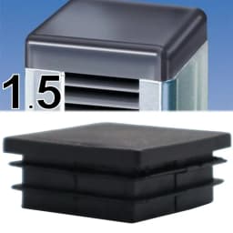 20PCS Furniture Leg Caps, Double Plug for Square Tubing, Anti-Scratch & Noise-Reducing Chair, Hand Protection for 50*50MM Posts