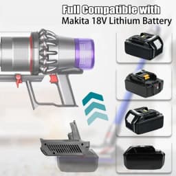 B-M MT18V11 Adapter For Makita 18V Lithium Battery To For Dyson V11 Vacuum Cleaner, For Makita 18V Battery To V11 Replace