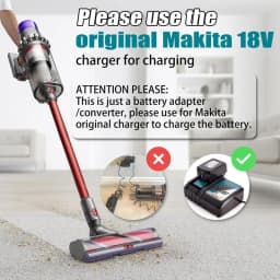 B-M MT18V11 Adapter For Makita 18V Lithium Battery To For Dyson V11 Vacuum Cleaner, For Makita 18V Battery To V11 Replace
