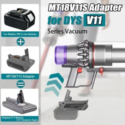 B-M MT18V11 Adapter For Makita 18V Lithium Battery To For Dyson V11 Vacuum Cleaner, For Makita 18V Battery To V11 Replace
