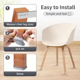 8pcs Rectangular Chair Foot Cover Diagonal Leg Floor Protectors Silicone Furniture Table Feet Protect for Chair Table No Noise