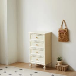 American Vintage Wooden 5-Drawer Dresser 45CM Side Storage Cabinet for Bedroom Multi-Functional Thickened Plywood Organizer