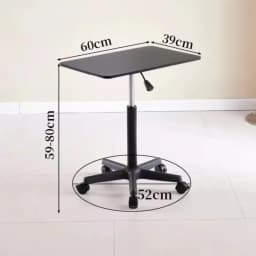 Wooden Portable Small Desk Stable Standing Workstation Height-Adjustable Bedside Desk Durable Laptop Table