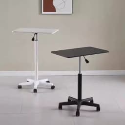Wooden Portable Small Desk Stable Standing Workstation Height-Adjustable Bedside Desk Durable Laptop Table