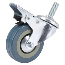 A04I Heavy Duty 75mm Swivel Castor with Brake Trolley Casters wheels for Furniture, Set of 4