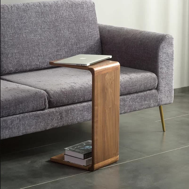 Black Walnut Corner Table Nordic Solid Wood Coffee Table Simple Japanese Side Table Modern Living Room Furniture Room
