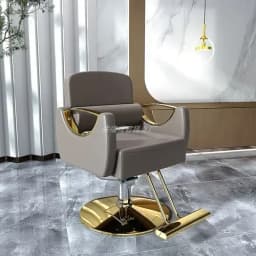 Cheap Personalized Barber Chair Folding White Design Hairstylist Barber Chair Nordic Adjustable Silla Barberia Salon Furniture