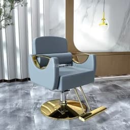Cheap Personalized Barber Chair Folding White Design Hairstylist Barber Chair Nordic Adjustable Silla Barberia Salon Furniture