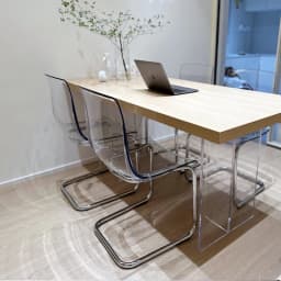 PC Dining Chair Transparent Nordic Armchair Retro Crystal Seat Modern Curved Backrest Stool for Kitchen or Café Use