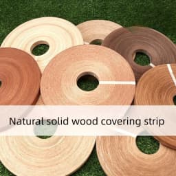 200M Width: About 22MM ,Thickness:0.5mm, Natural Edge Banding Strip Wood Veneer Sheets